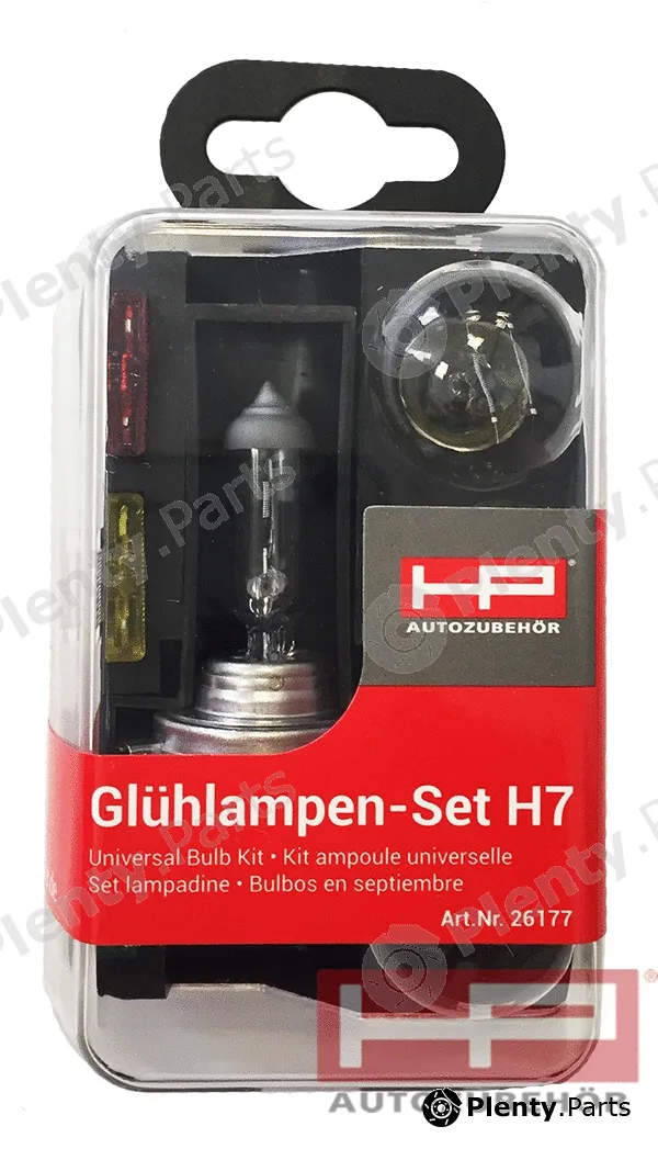 Hpauto 26177 — Bulbs Assortment Glühlampen-Ersatzkasten H7 7-tlg.