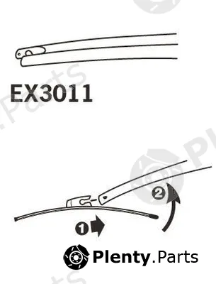 Trico EX3011 — Wiper Blade TRICO EXACT FIT REAR