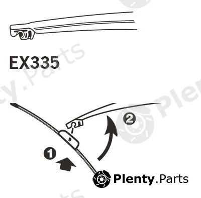 Trico EX335 — Wiper Blade TRICO EXACT FIT REAR