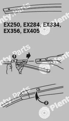 Trico EX250 — Wiper Blade TRICO EXACT FIT REAR