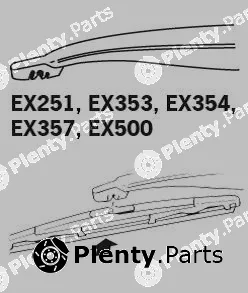 Trico EX406 — Wiper Blade TRICO EXACT FIT REAR