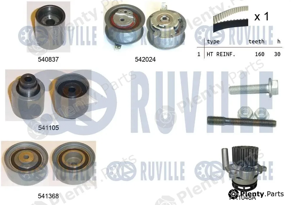 Ruville 5503051 — Water Pump & Timing Belt Kit