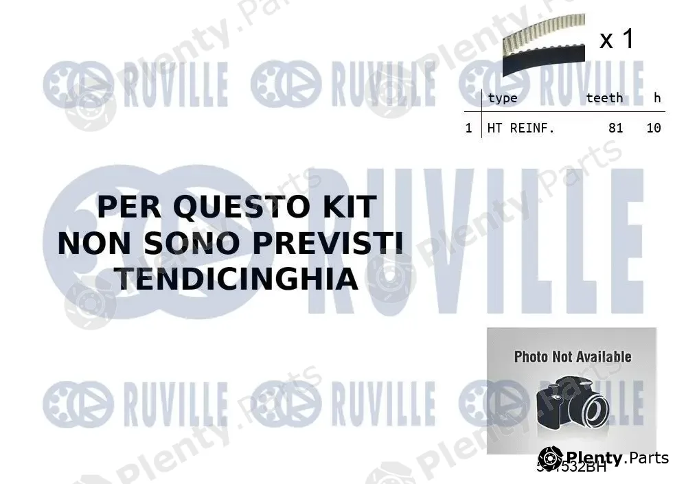 Ruville 55B0042 — Water Pump & Timing Belt Kit