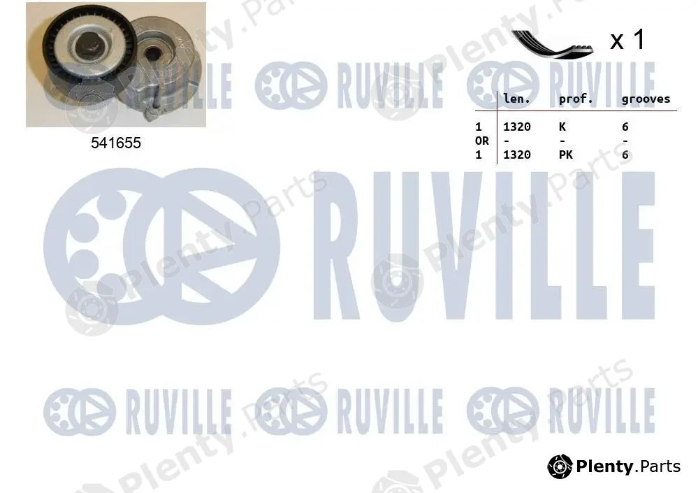 Ruville 570079 — V-Ribbed Belt Set