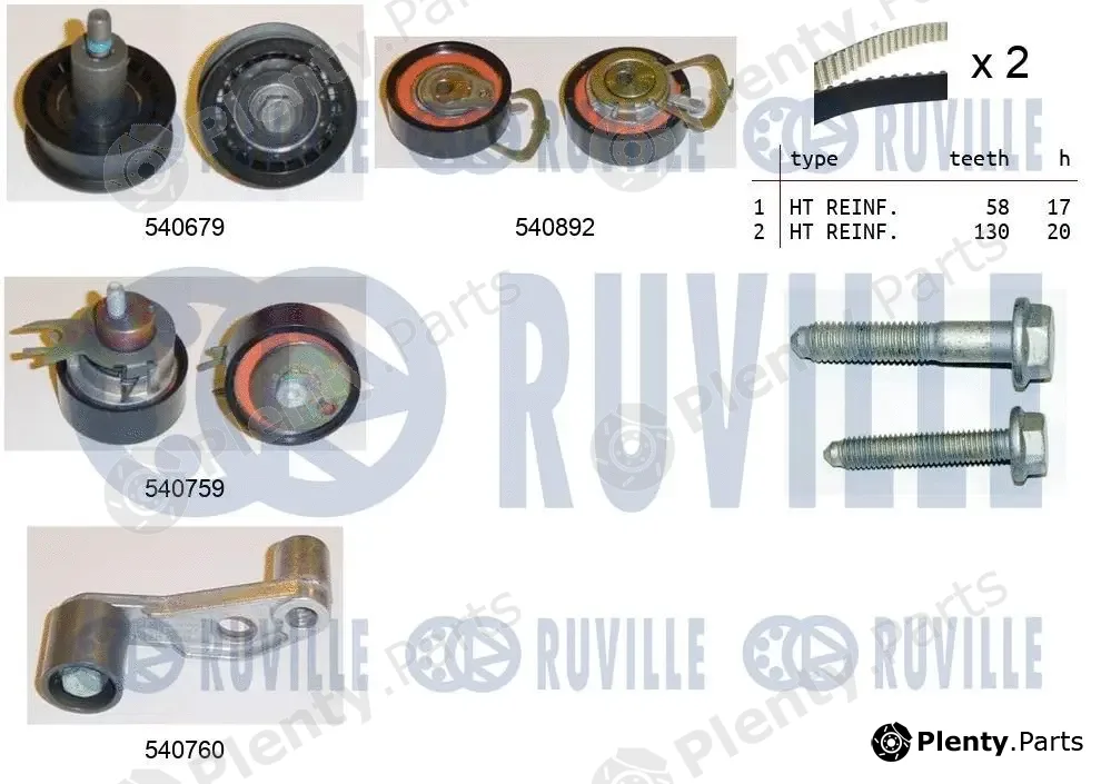 Ruville 550136 — Timing Belt Kit