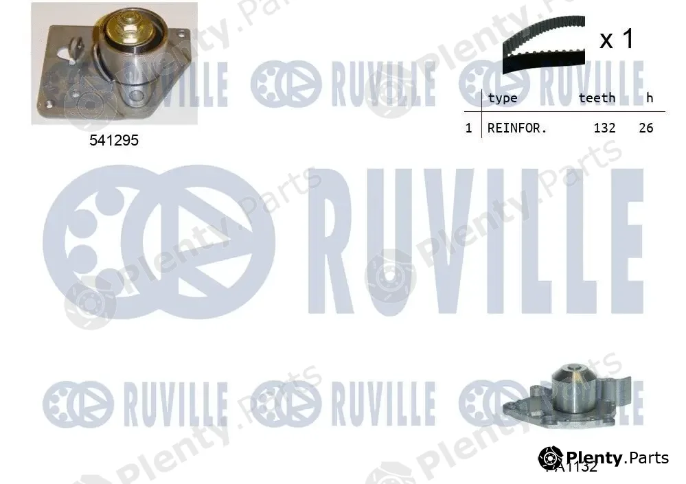 Ruville 5501131 — Water Pump & Timing Belt Kit