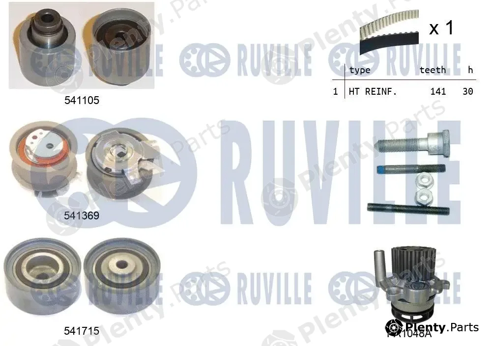 Ruville 5502991 — Water Pump & Timing Belt Kit