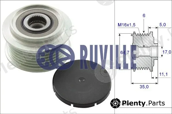 Ruville 56387 — Water Pump, engine cooling