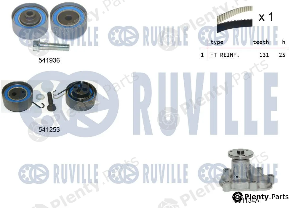 Ruville 5500632 — Water Pump & Timing Belt Kit