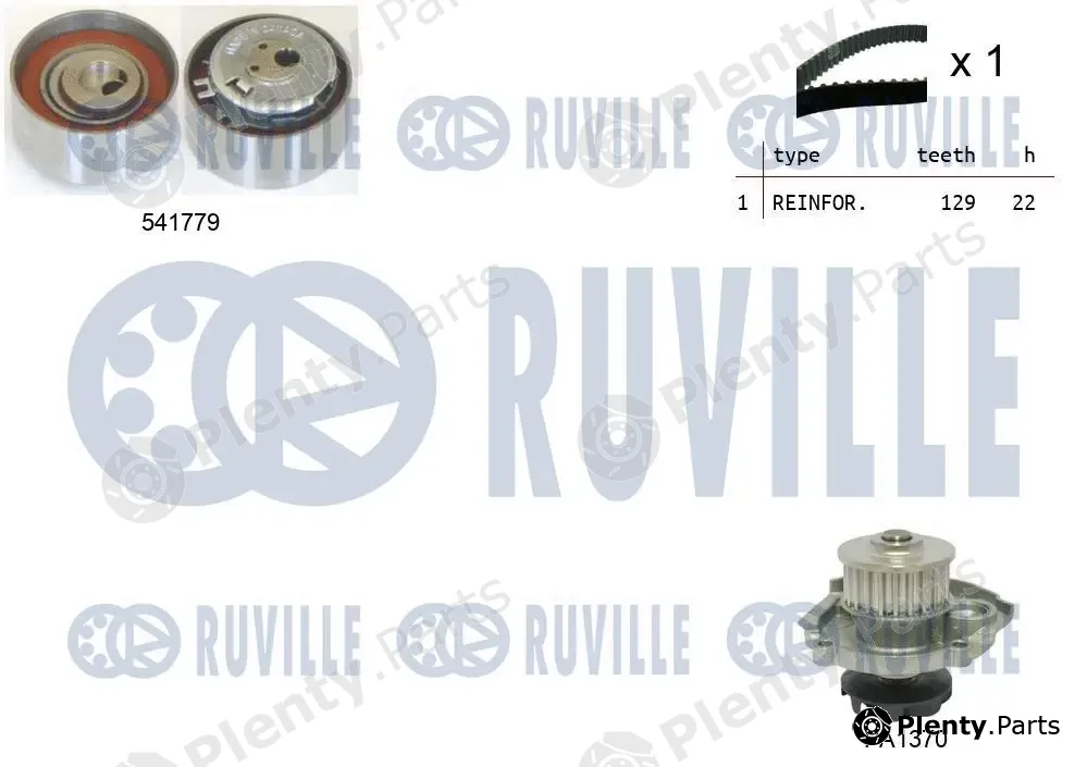 Ruville 5502641 — Water Pump & Timing Belt Kit