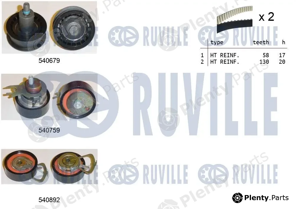 Ruville 550381 — Timing Belt Kit