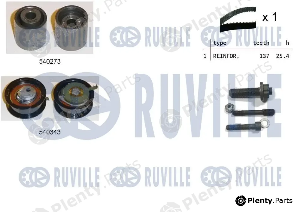 Ruville 550017 — Timing Belt Kit