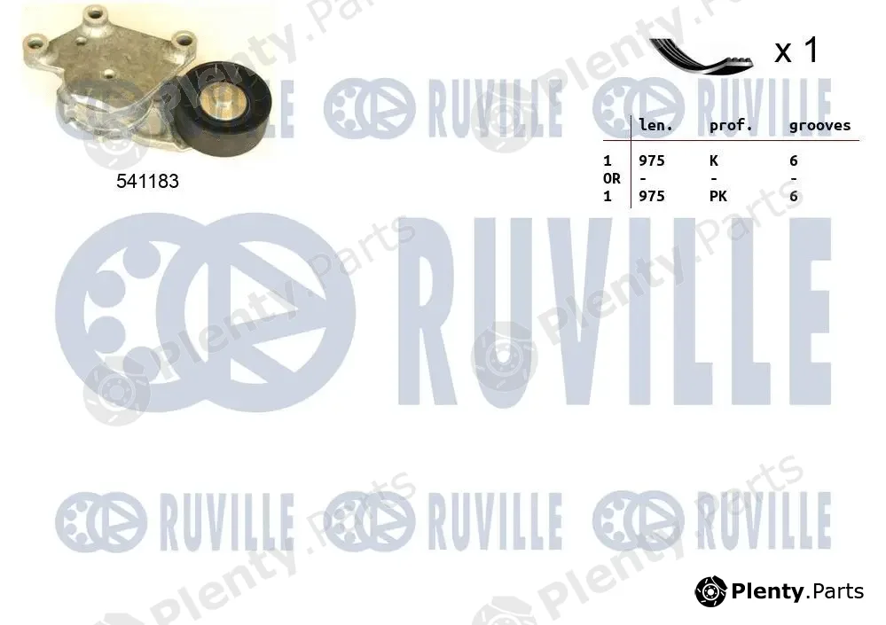 Ruville 570092 — V-Ribbed Belt Set