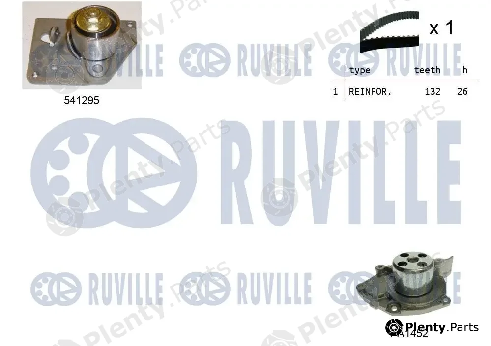 Ruville 5501132 — Water Pump & Timing Belt Kit