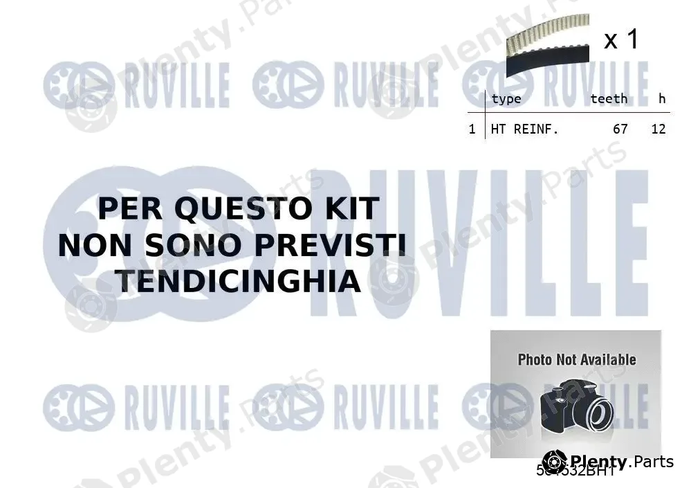 Ruville 55B0033 — Water Pump & Timing Belt Kit