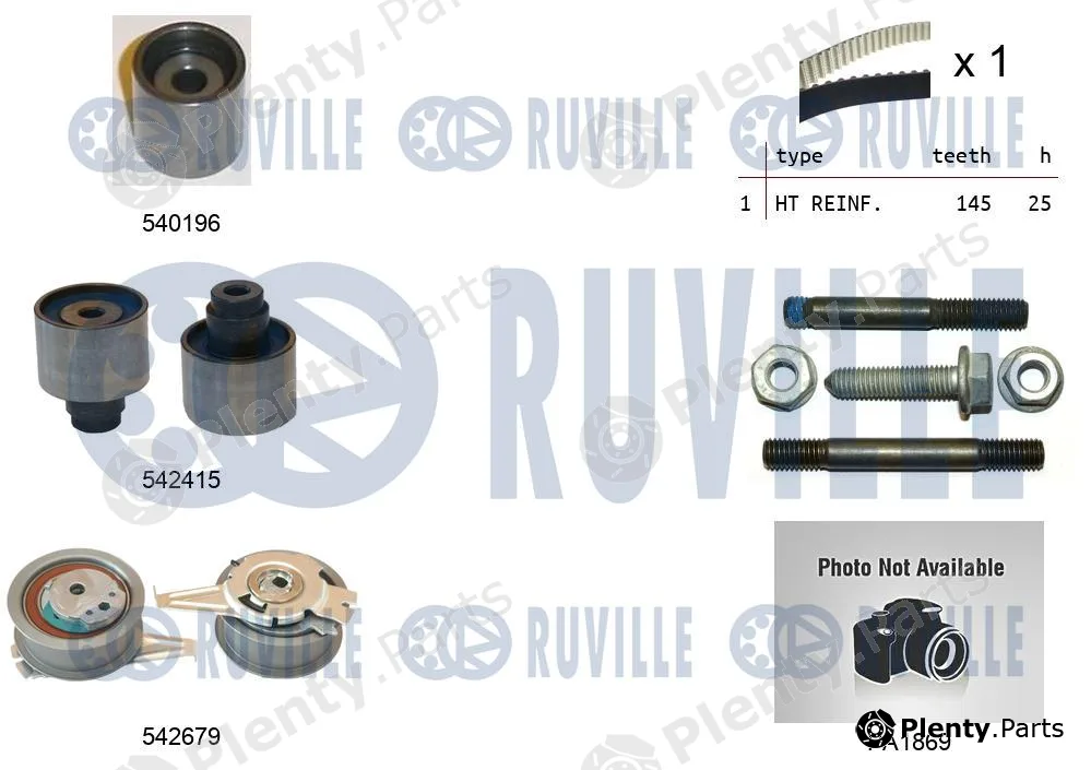 Ruville 5503763 — Water Pump & Timing Belt Kit