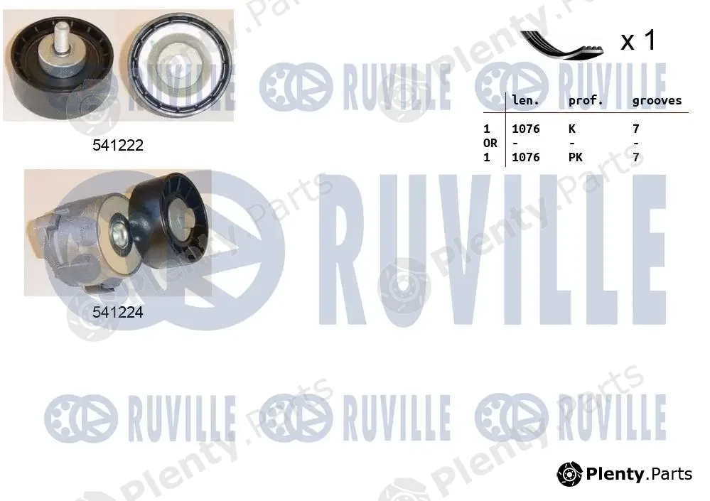 Ruville 570109 — V-Ribbed Belt Set