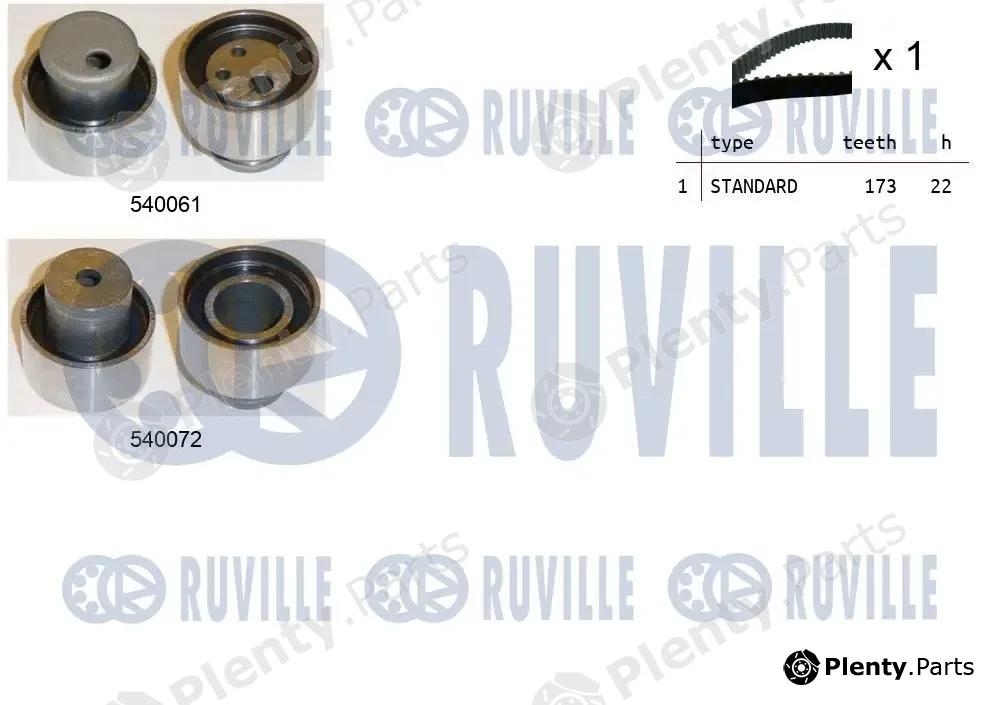 Ruville 550009 — Timing Belt Kit