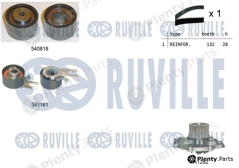 Ruville 5503261 — Water Pump & Timing Belt Kit