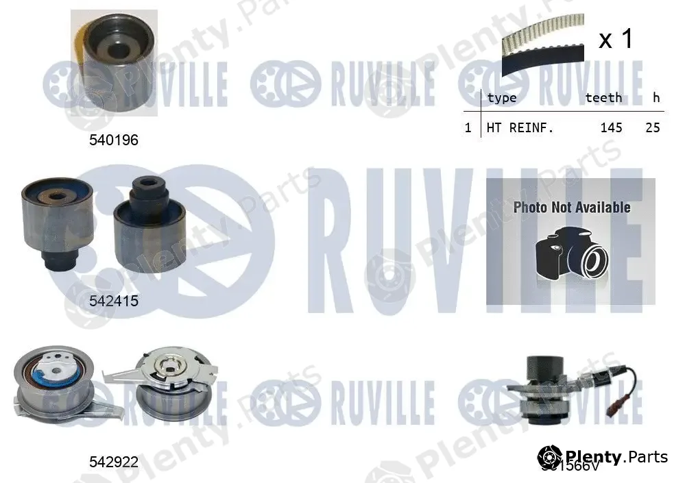 Ruville 5505062 — Water Pump & Timing Belt Kit