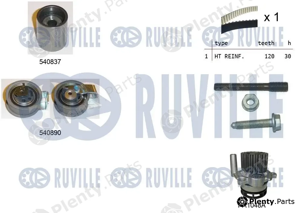 Ruville 5501371 — Water Pump & Timing Belt Kit