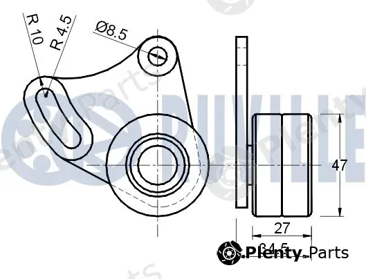 Ruville 540269 — Tensioner Pulley, timing belt