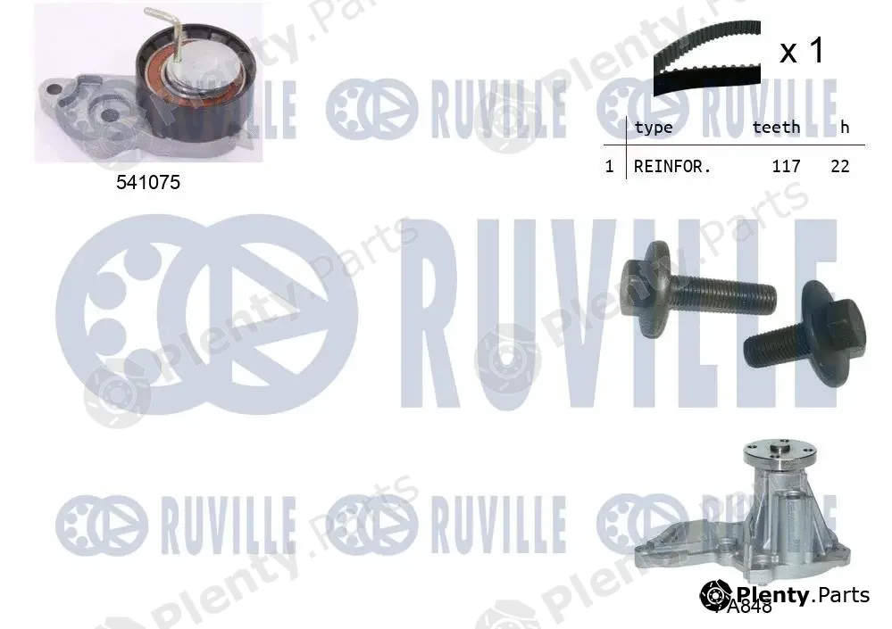 Ruville 5500641 — Water Pump & Timing Belt Kit