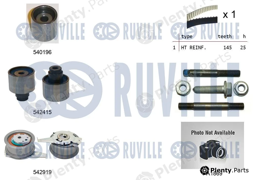 Ruville 5504983 — Water Pump & Timing Belt Kit