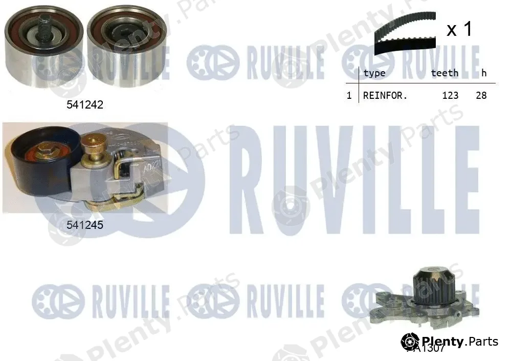 Ruville 5502751 — Water Pump & Timing Belt Kit