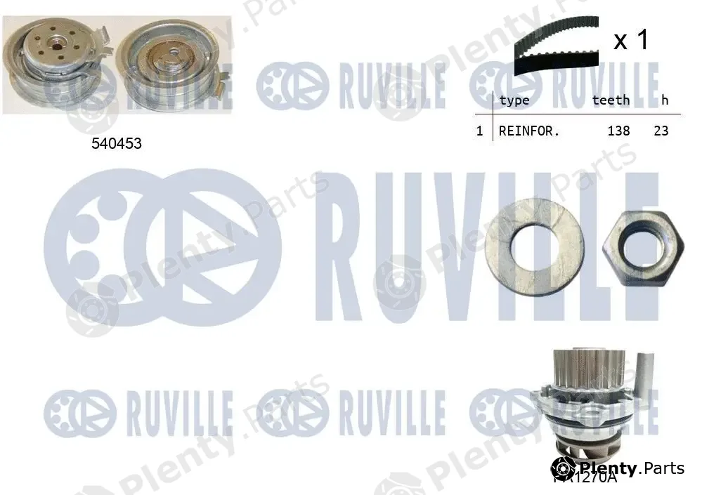 Ruville 5500131 — Water Pump & Timing Belt Kit