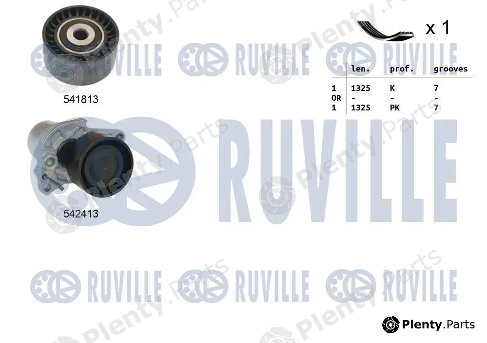 Ruville 570156 — V-Ribbed Belt Set