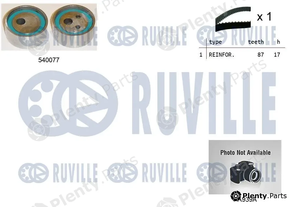 Ruville 5500101 — Water Pump & Timing Belt Kit