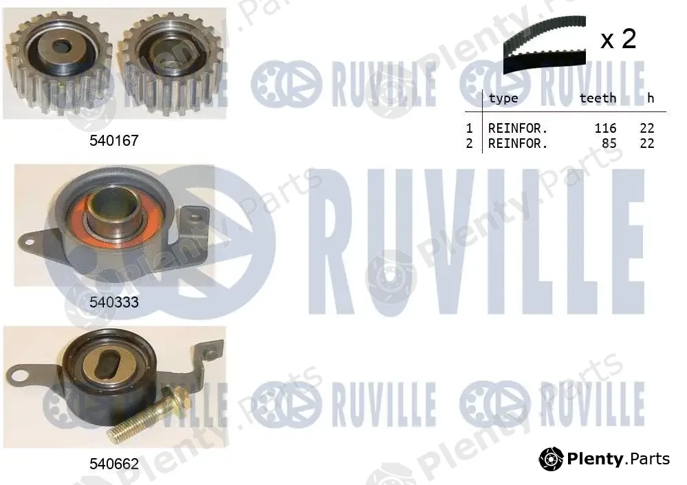 Ruville 550011 — Timing Belt Kit