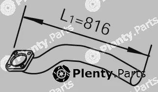 Dinex 21224 — Exhaust Pipe