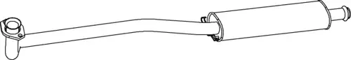 Dinex 66320 — Front Muffler