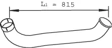 Dinex 21763 — Exhaust Pipe