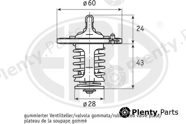 ERA 350220 — Thermostat, coolant