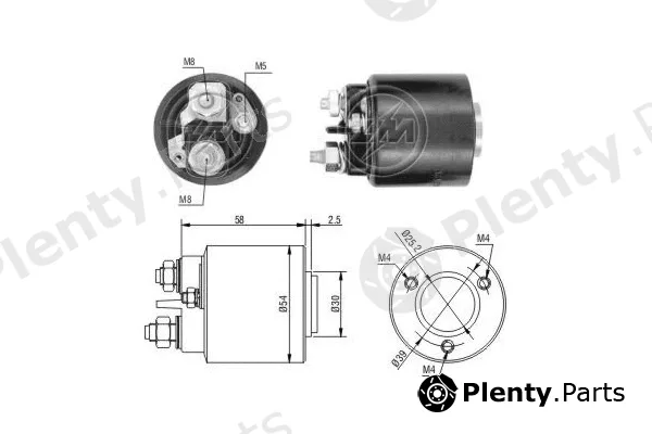 ERA ZM490 — Solenoid Switch, starter