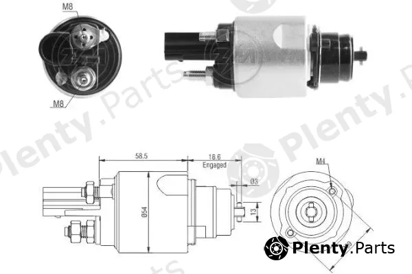 ERA ZM3498 — Solenoid Switch, starter