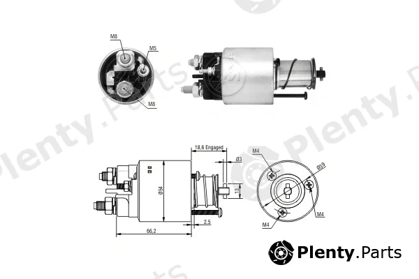 ERA ZM1497 — Solenoid Switch, starter