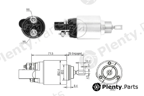 ERA ZM381 — Solenoid Switch, starter