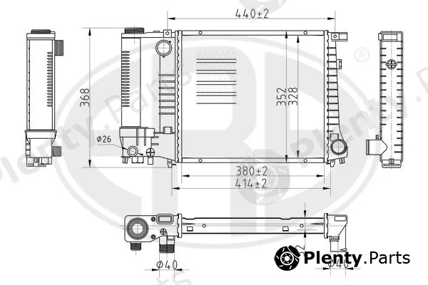 ERA 673410 — Radiator, engine cooling