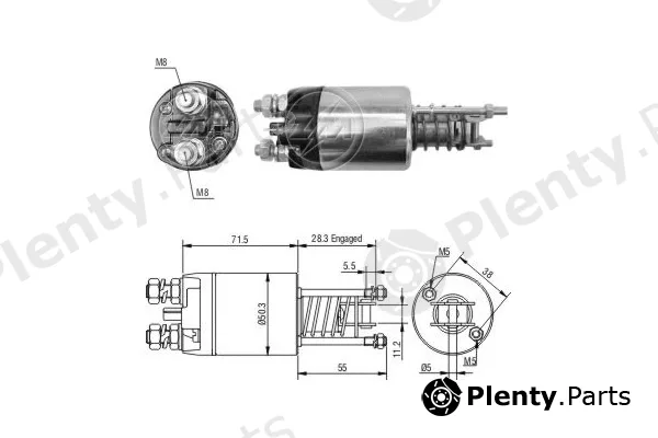 ERA ZM4651 — Solenoid Switch, starter