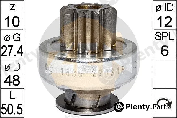 ERA ZN1886 — Freewheel Gear, starter