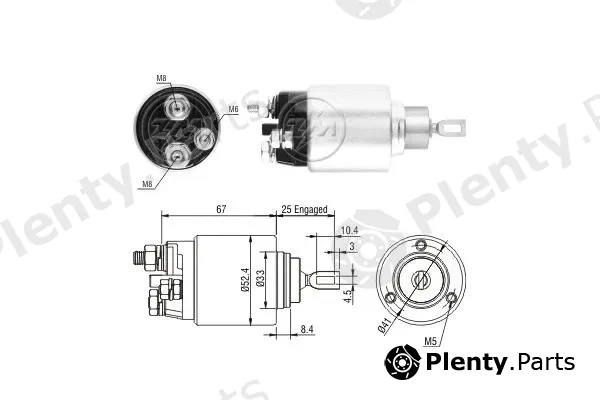 ERA ZM3381 — Solenoid Switch, starter