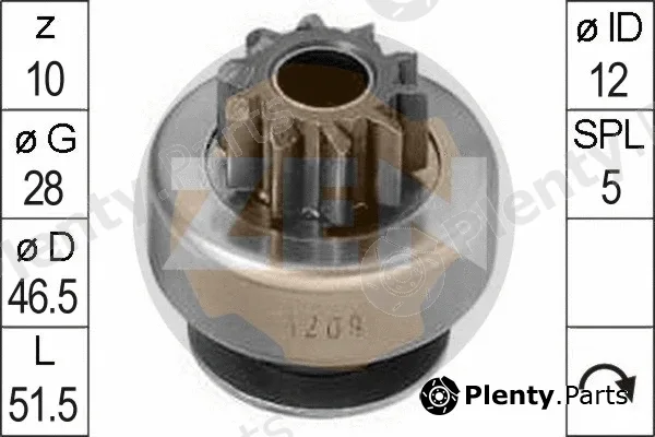 ERA ZN1209 — Freewheel Gear, starter