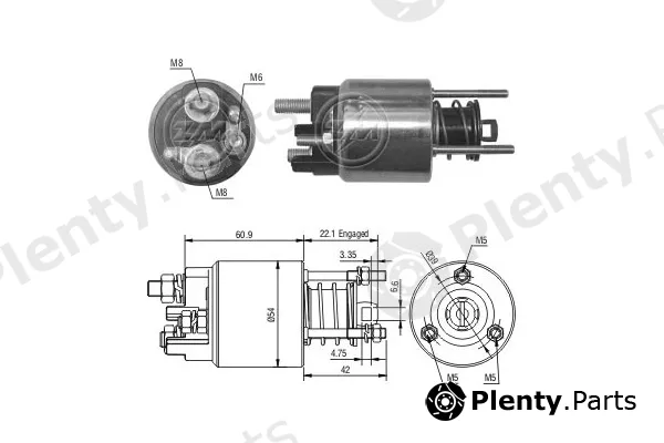 ERA ZM395 — Solenoid Switch, starter