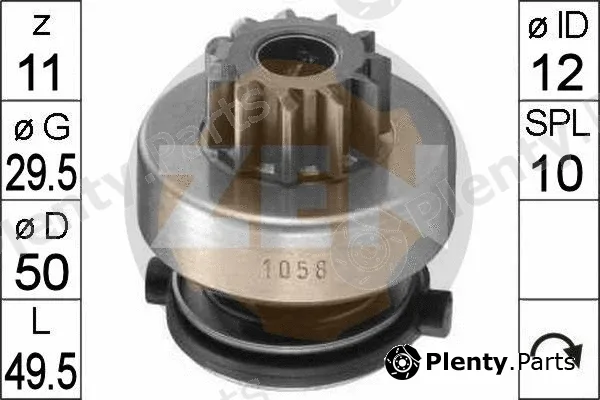 ERA ZN1058 — Freewheel Gear, starter