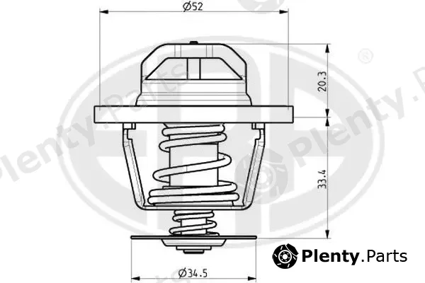 ERA 350214A — Thermostat, coolant
