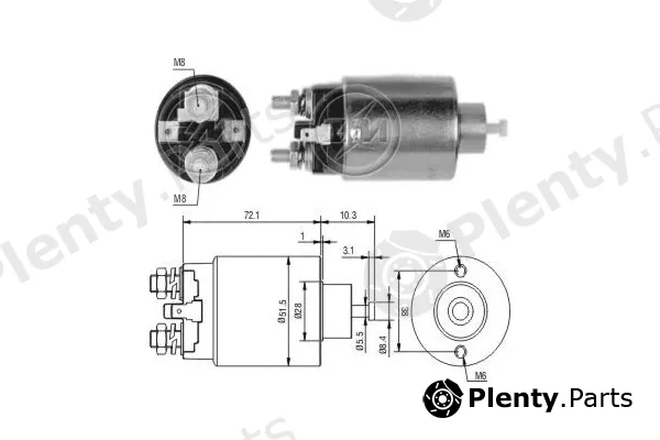 ERA ZM699 — Solenoid Switch, starter